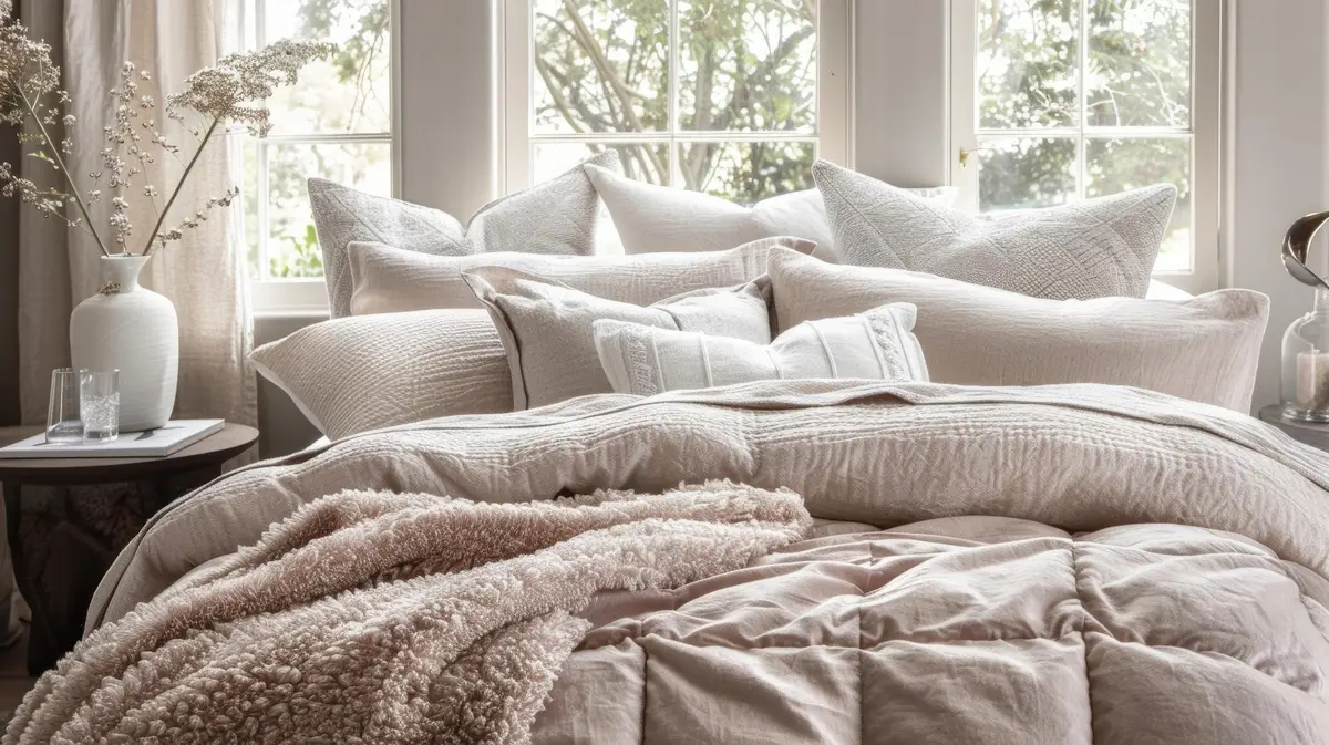 chambre scandinave lit deux couettes