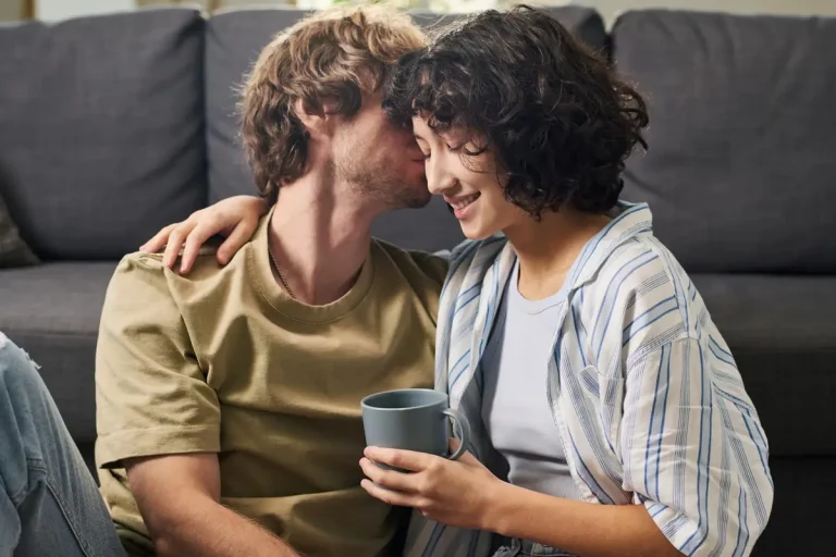couple talking softly