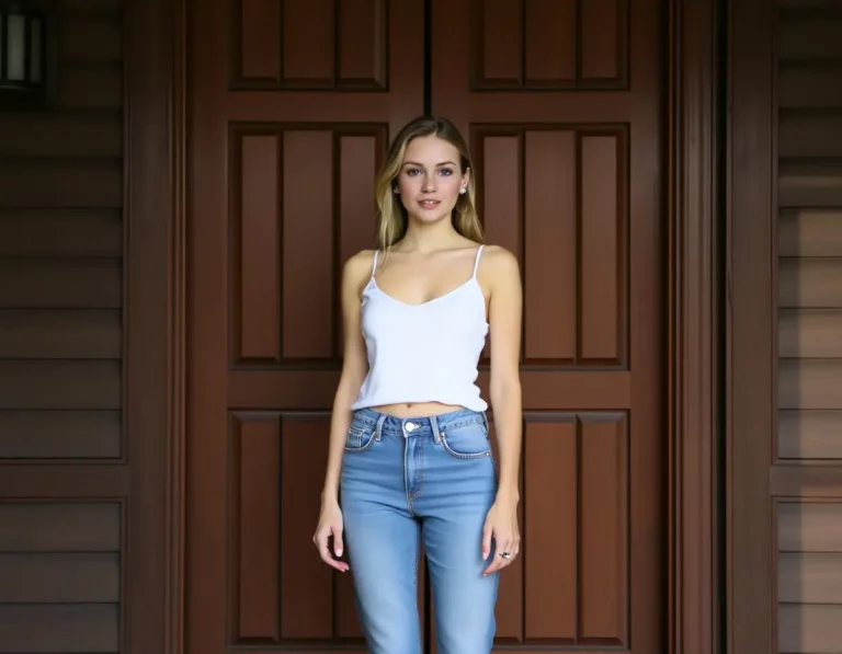 woman no bra outfit
